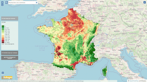 Cette Carte Montre Le Niveau De Pesticides À Côté De Chez Vous