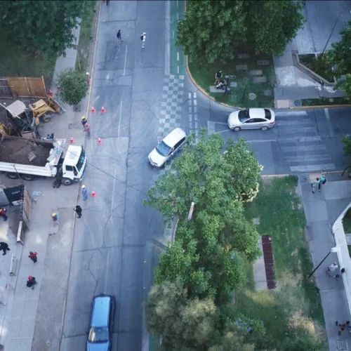 Mapping Pedestrian Street Behavior Using Unmanned Aerial Vehicles