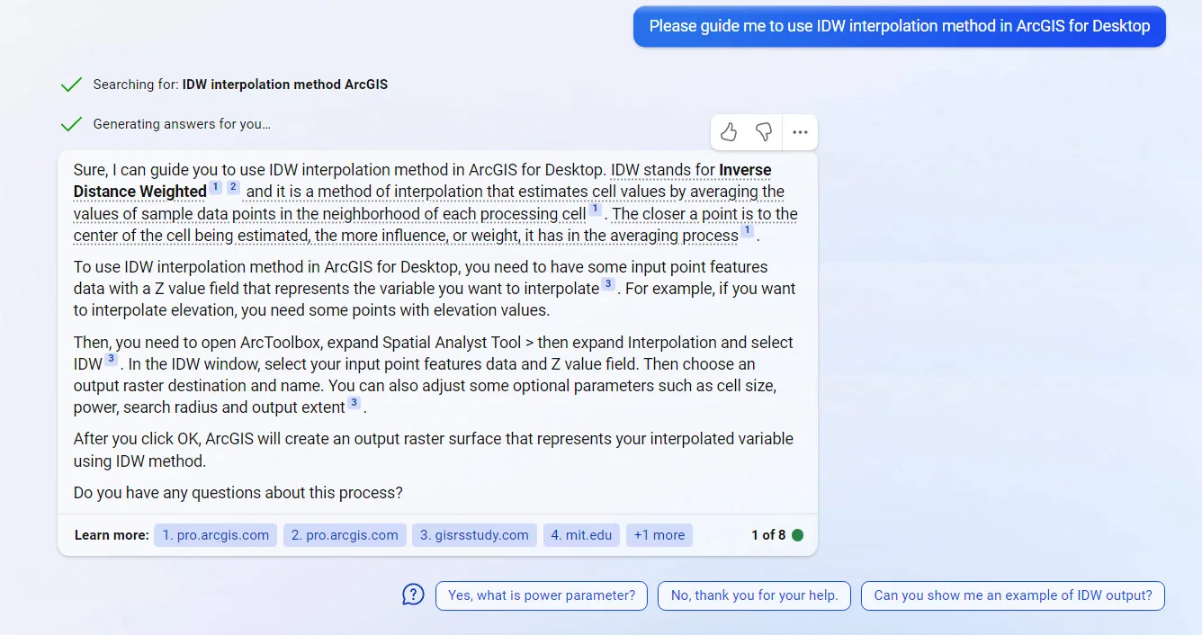Please guide me to use IDW interpolation method in ArcGIS for Desktop