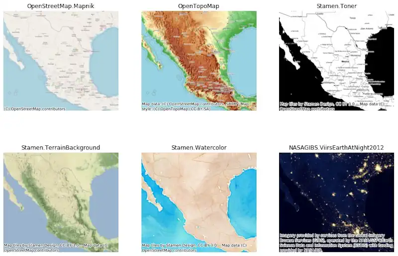 Maps made with Contextily