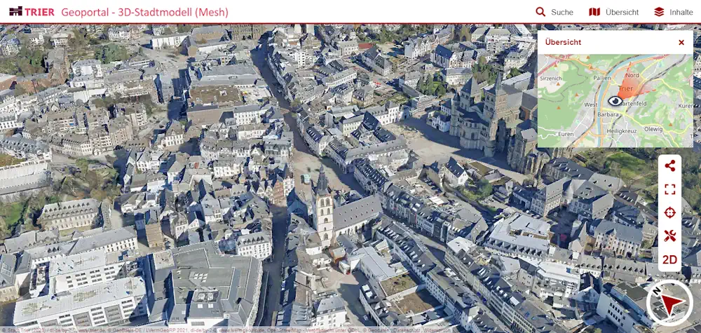 “Digitaler Zwilling” Online Stadt Trier Als Virtuelle Welt
