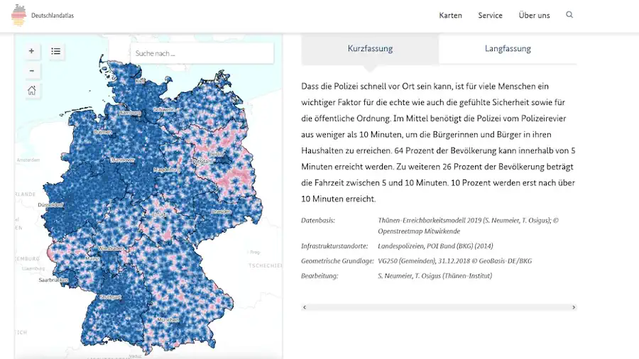 Hilfe In Der Not Diese Karte Zeigt, Wie Lange Die Polizei Wirklich Braucht