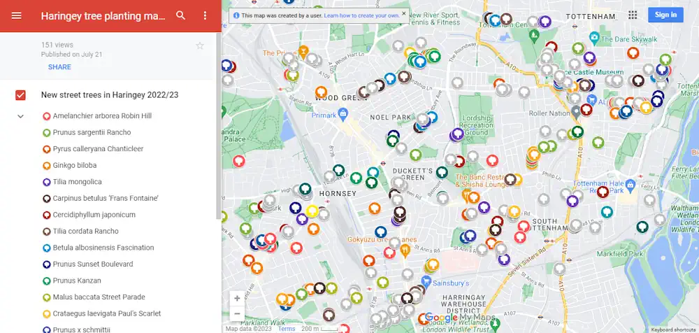 New Tree Map Launched Following Planting Season
