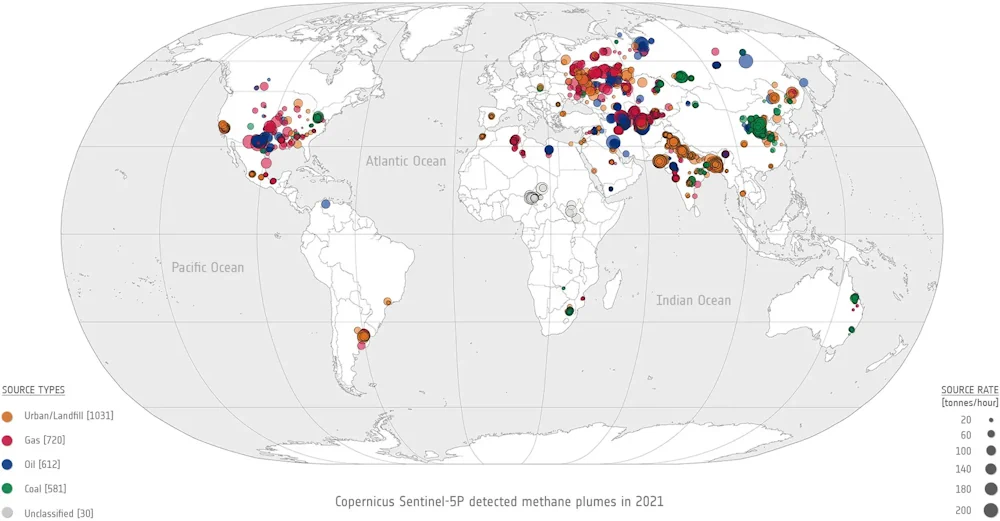 Mapping Methane The Trio Of Sentinel Satellites Targeting Super-emitters From Space