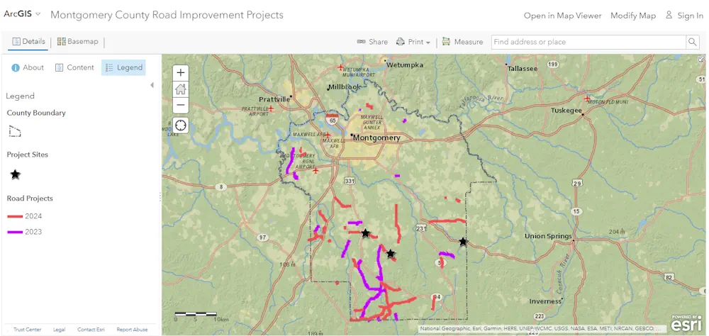 Track Montgomery County Road Projects With New Interactive Map