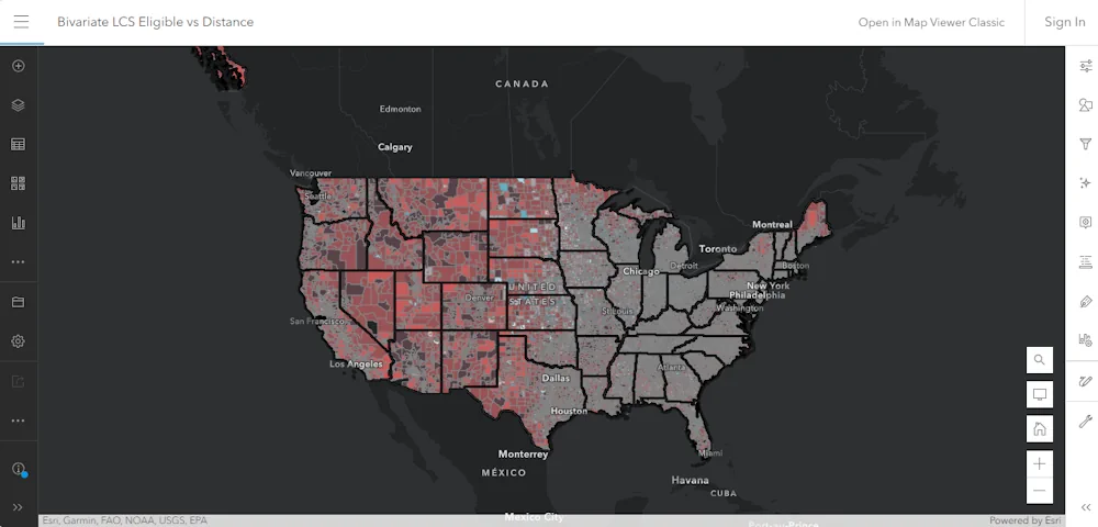 Geospatial Analysis Identifies Areas With Individuals Eligible For Lung Cancer Screening