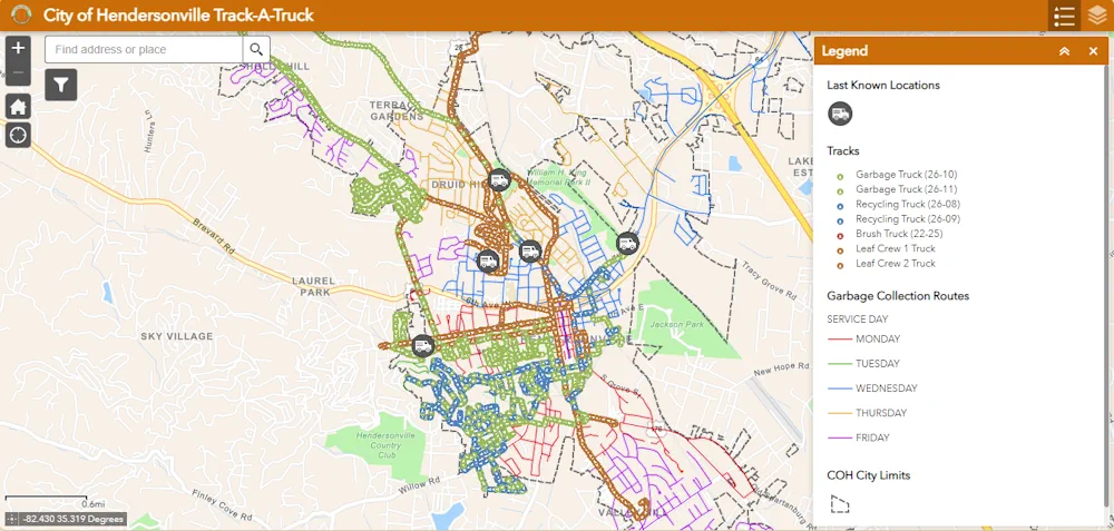 Track-a-Truck Interactive Map Available For Customers