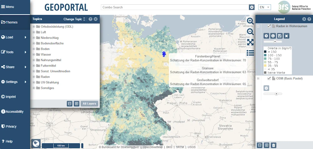 Neue Karte Zeigt Radon-situation In Wohnungen