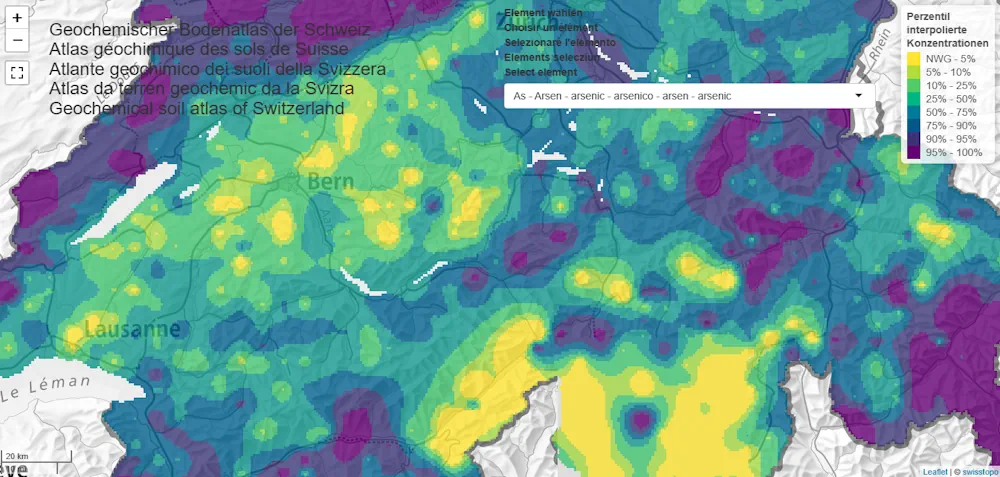 Soil Atlas Depicts The Distribution Of Chemical Elements In Swiss Soils
