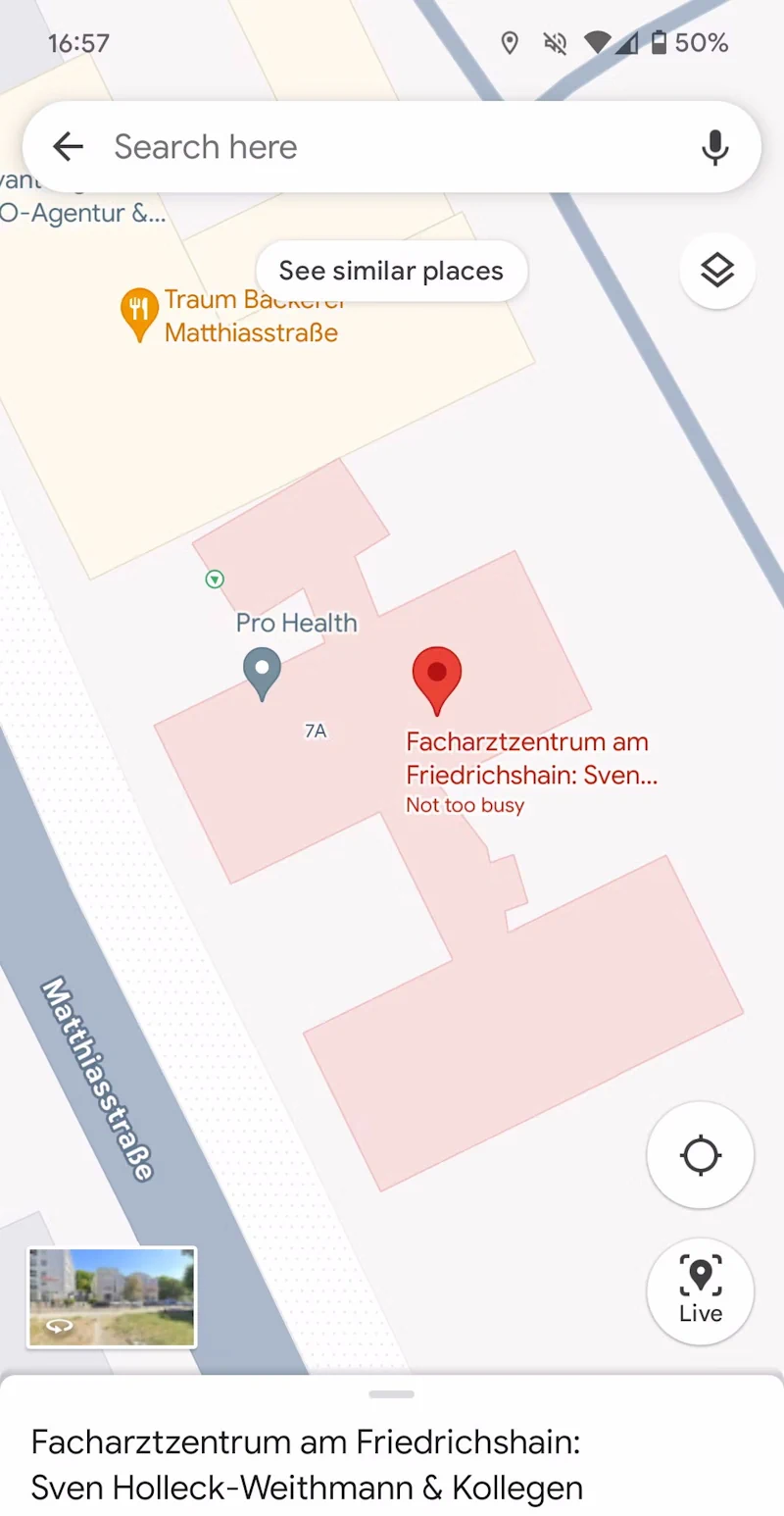 Google Maps Tests Showing Building Entrances