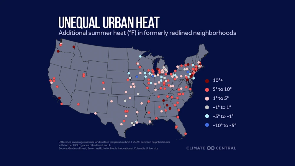 This Is How Much Hotter Urban Sprawl Makes US Cities Feel