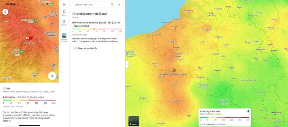 How You Can Use Google Maps To Track Wildfires And Air Quality